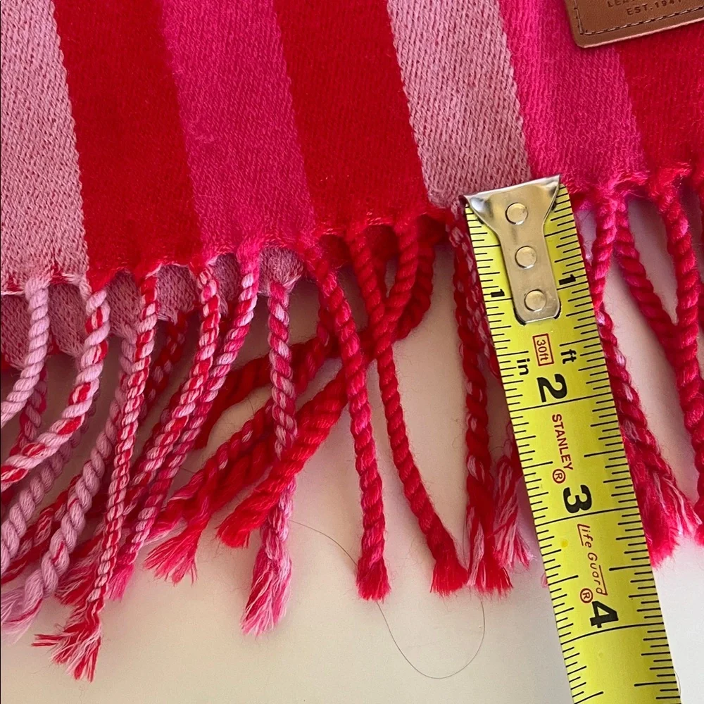 Coach Cashmere Silk Blend Stripe Scarf - Picture 9 of 9